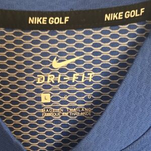Nike Golf Dri-Fit Blue Shirt
